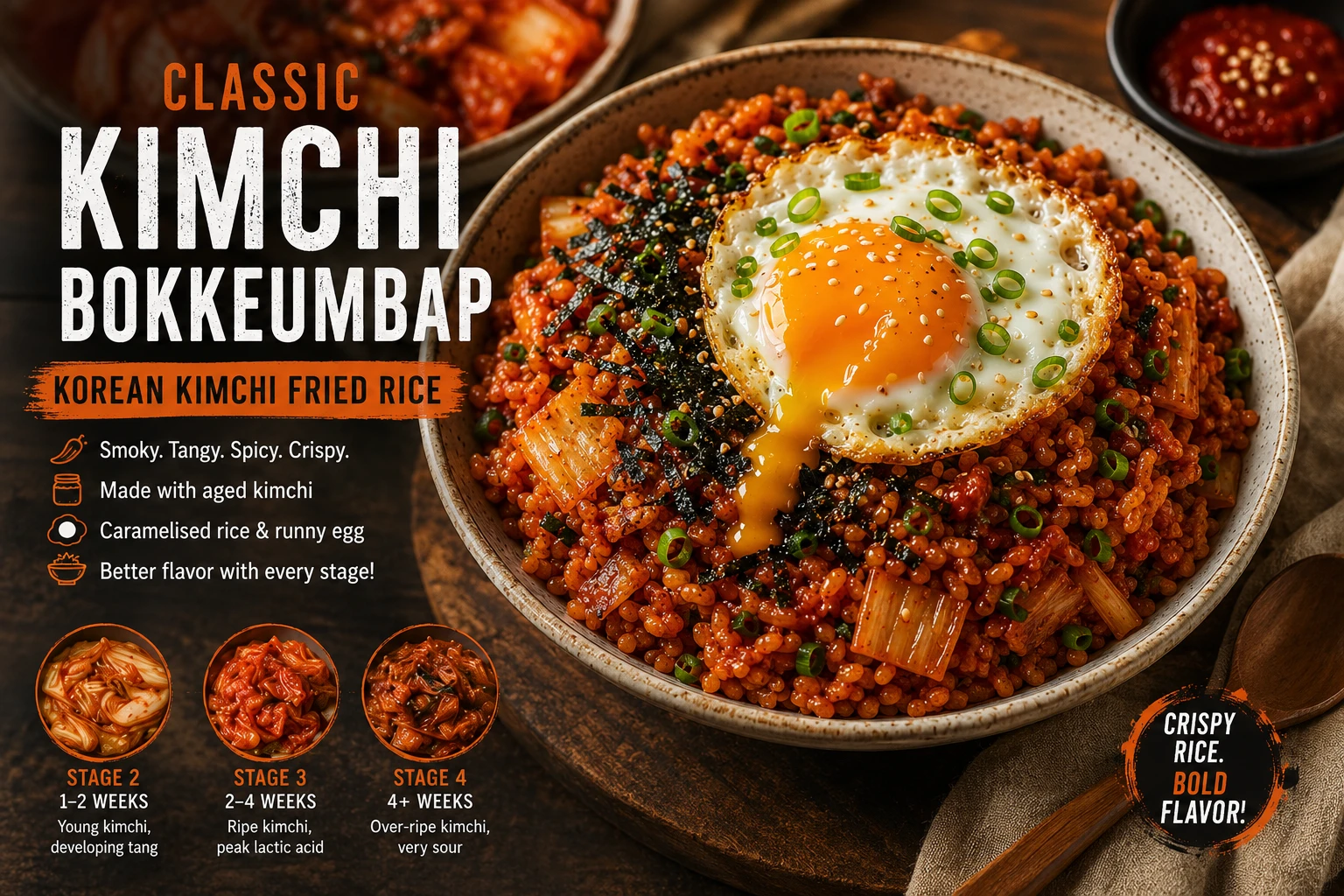 Classic kimchi fried rice you are here
