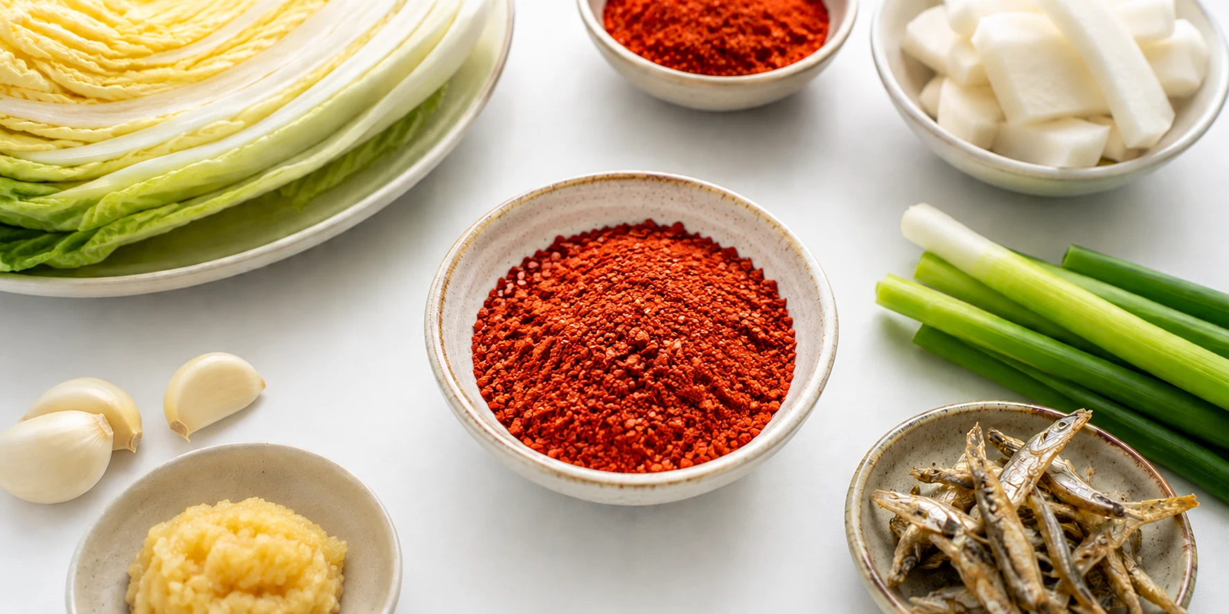 Gochugaru Korean red pepper flakes — cannot be substituted in kimchi recipes