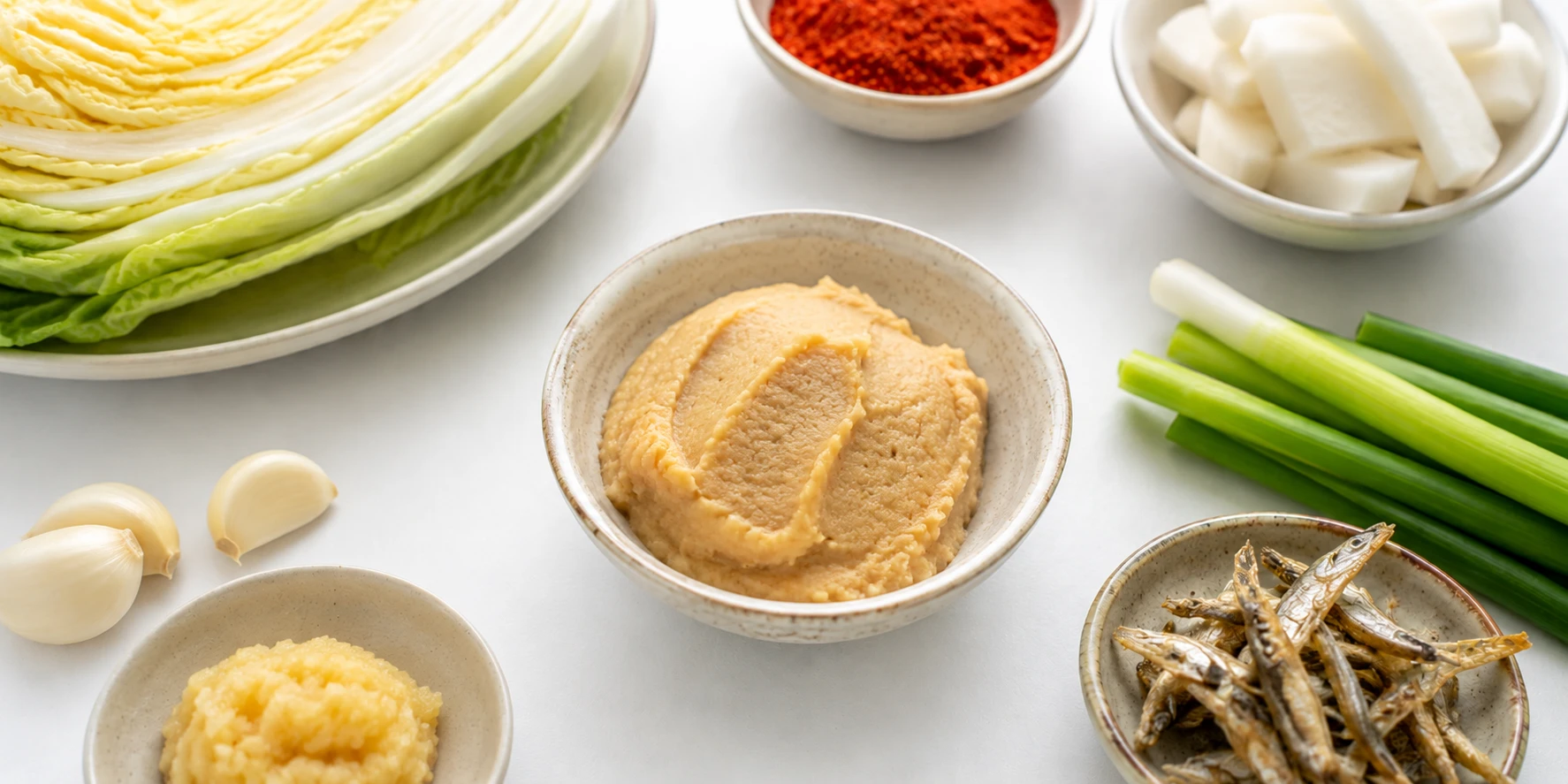 White miso paste — substitute for saeujeot salted shrimp in vegan kimchi