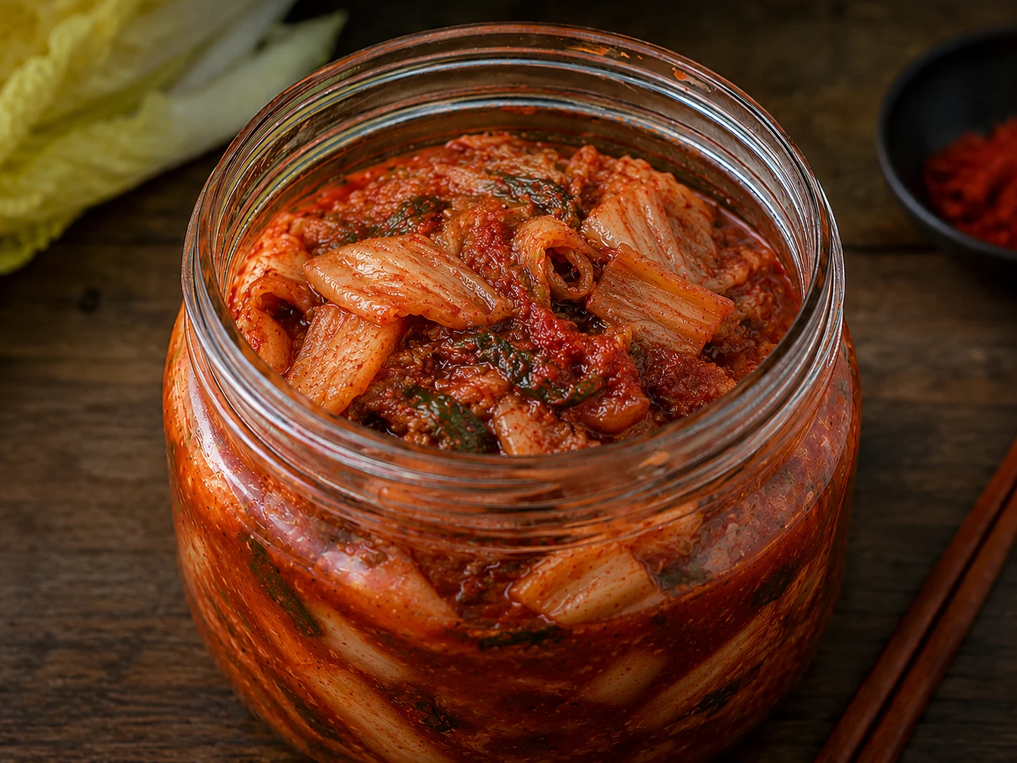 Stage 4 over-ripe kimchi 4 plus weeks — very sour, usable in classic bokkeumbap with sugar reduction adjustment