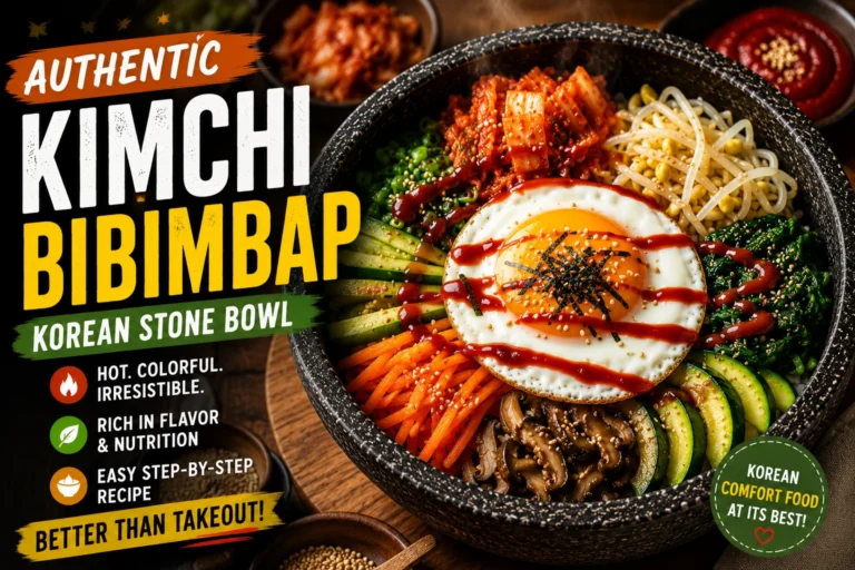 Kimchi Bibimbap Recipe — Perfect Korean Stone Bowl | KimchiGuide
