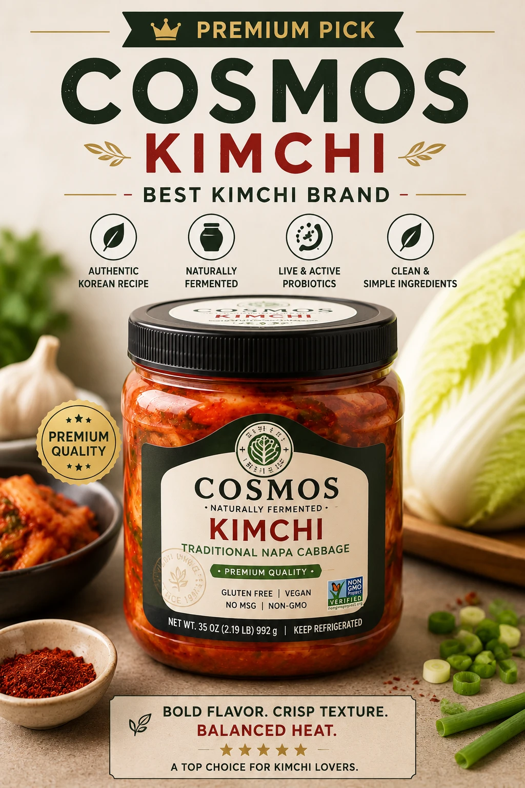 Cosmos Kimchi jar premium pick best kimchi brand