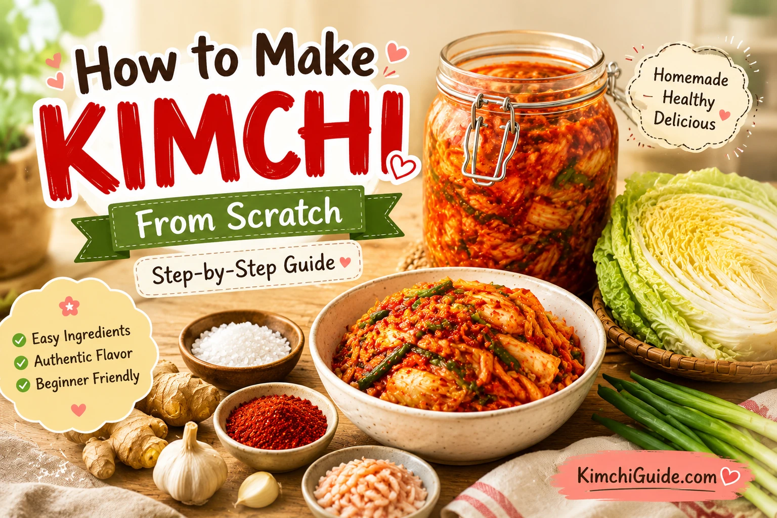How to make kimchi from scratch guide