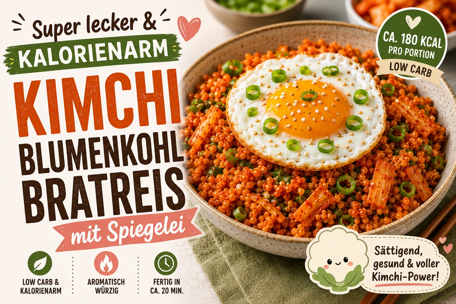 Kimchi-Blumenkohl-Bratreis