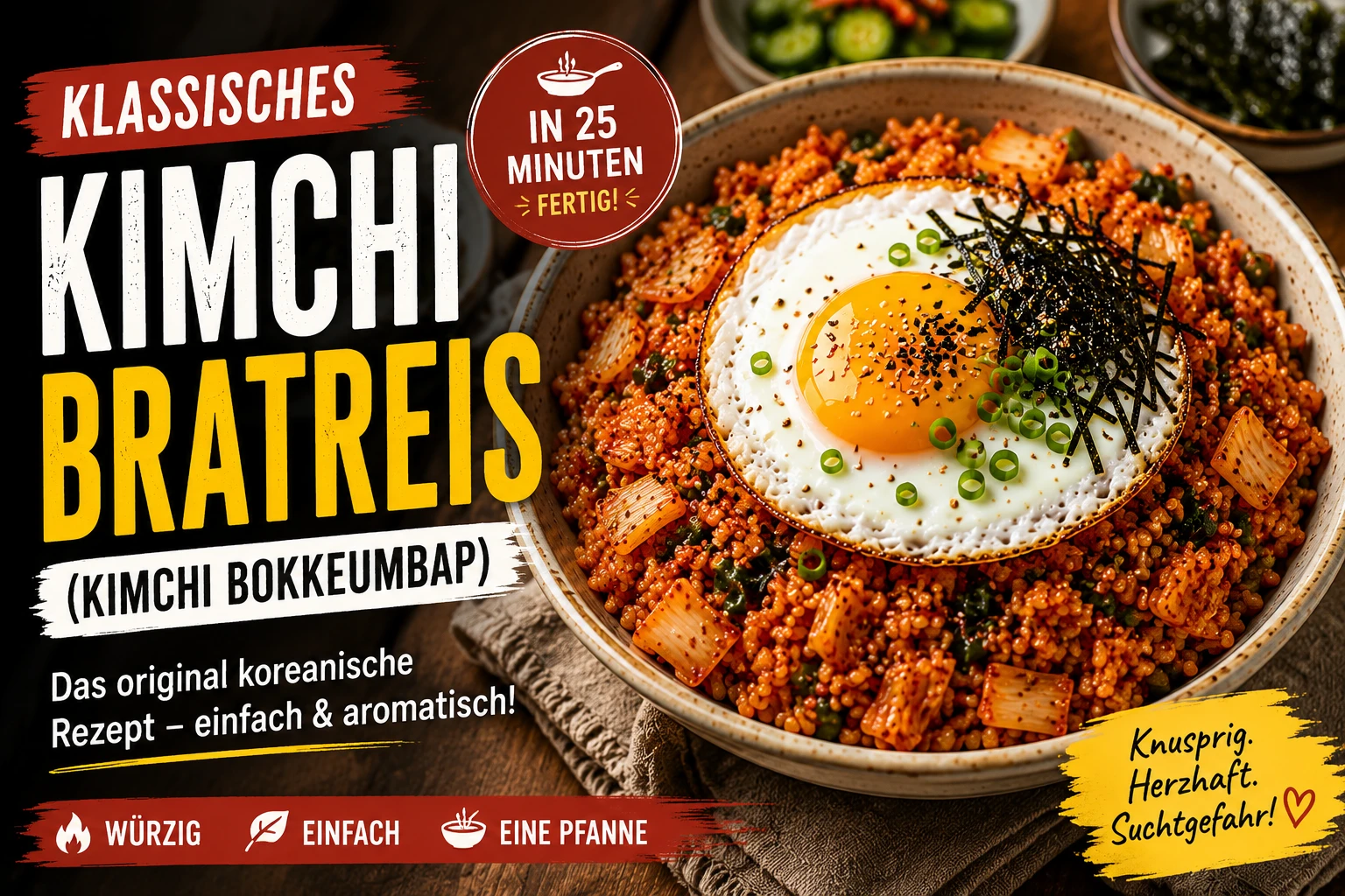 Klassisches Kimchi Bratreis