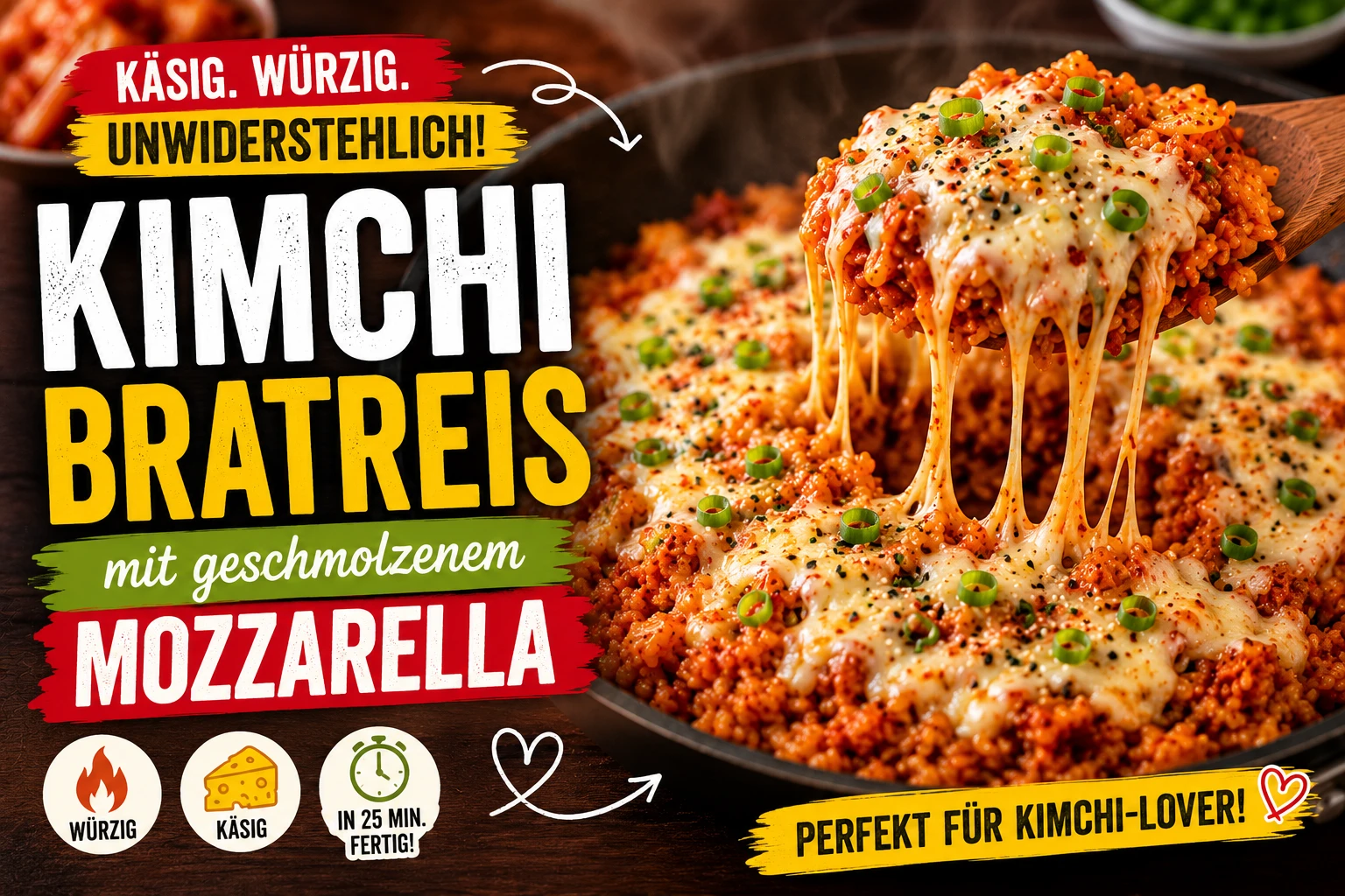 Kimchi Bratreis mit Käse