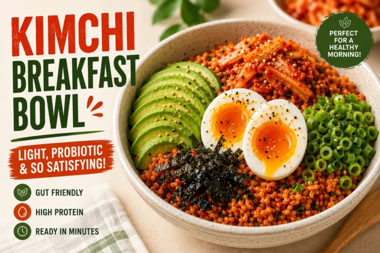 Kimchi Breakfast Bowl Recipe (Soft-Boiled Egg) | KimchiGuide