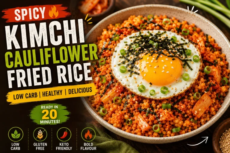 Kimchi Cauliflower Fried Rice Recipe (Low-Carb) | KimchiGuide