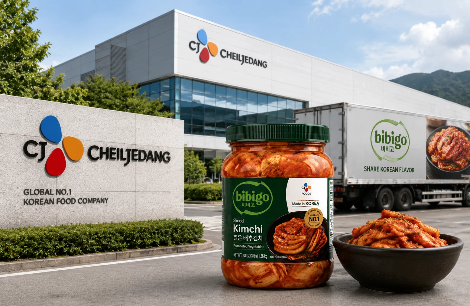 CJ CheilJedang company history Bibigo kimchi manufacturer