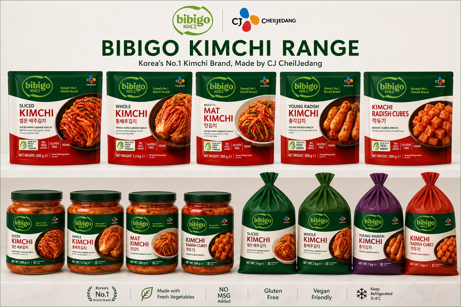 Bibigo kimchi CJ CheilJedang Korea international food conglomerate