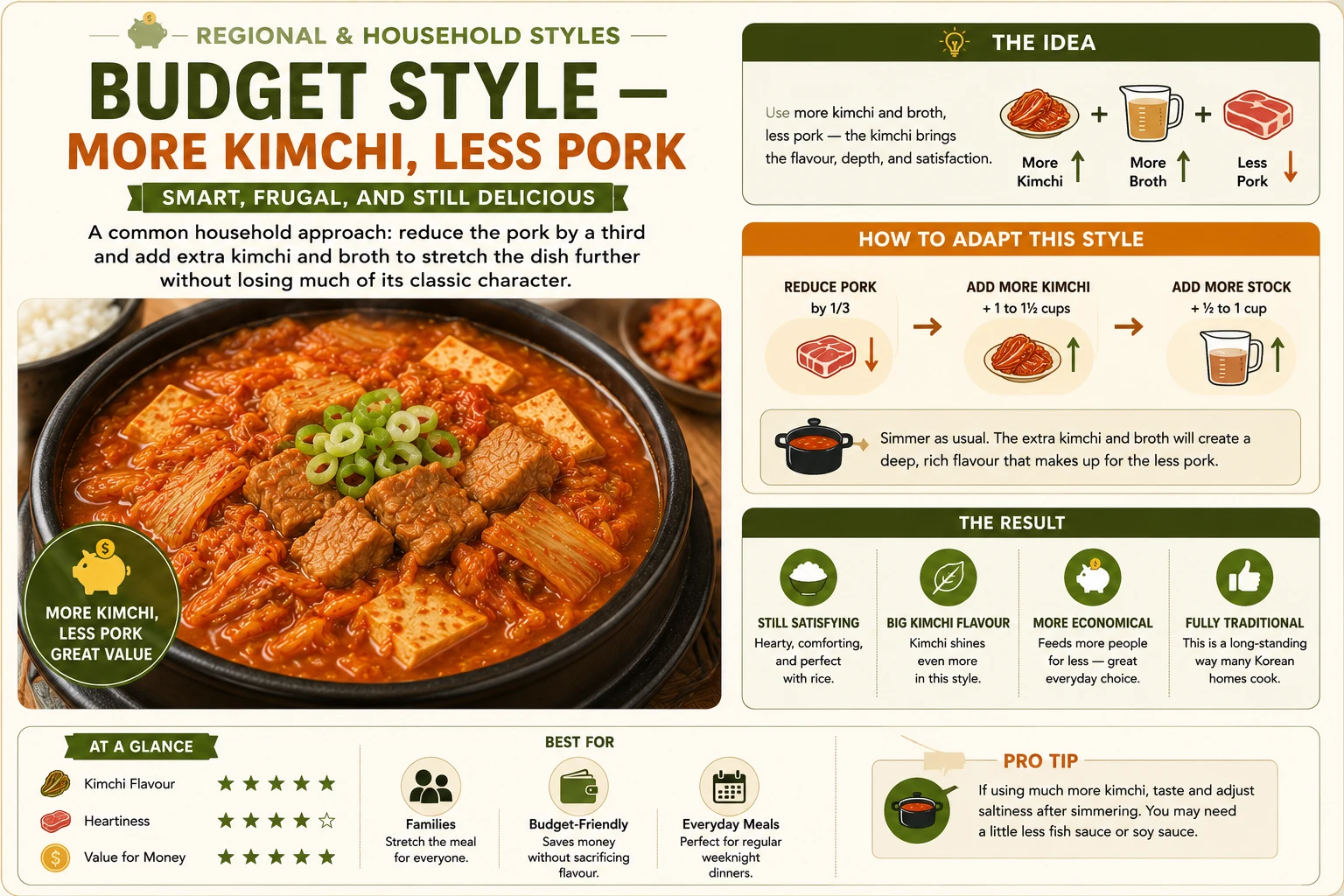 Budget style more kimchi less pork jjigae