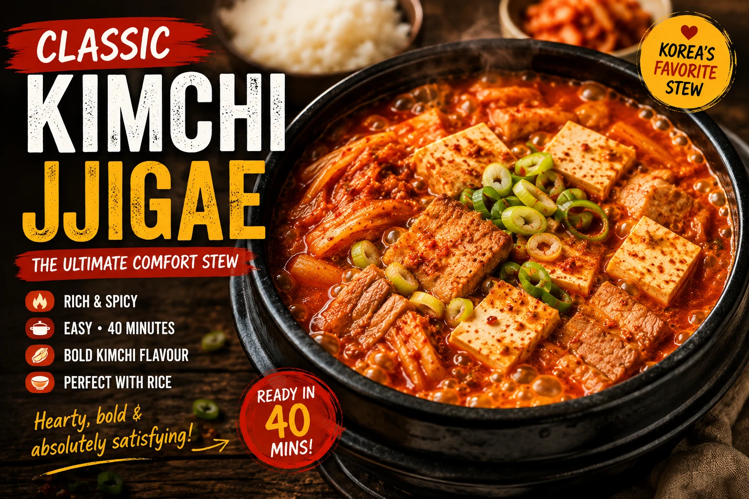Classic kimchi jjigae the original pork recipe