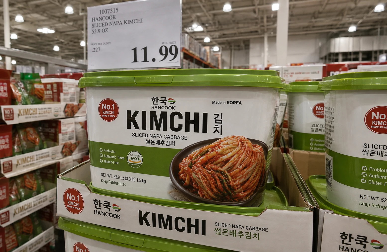 Hankook kimchi tub alternative at some Costco locations