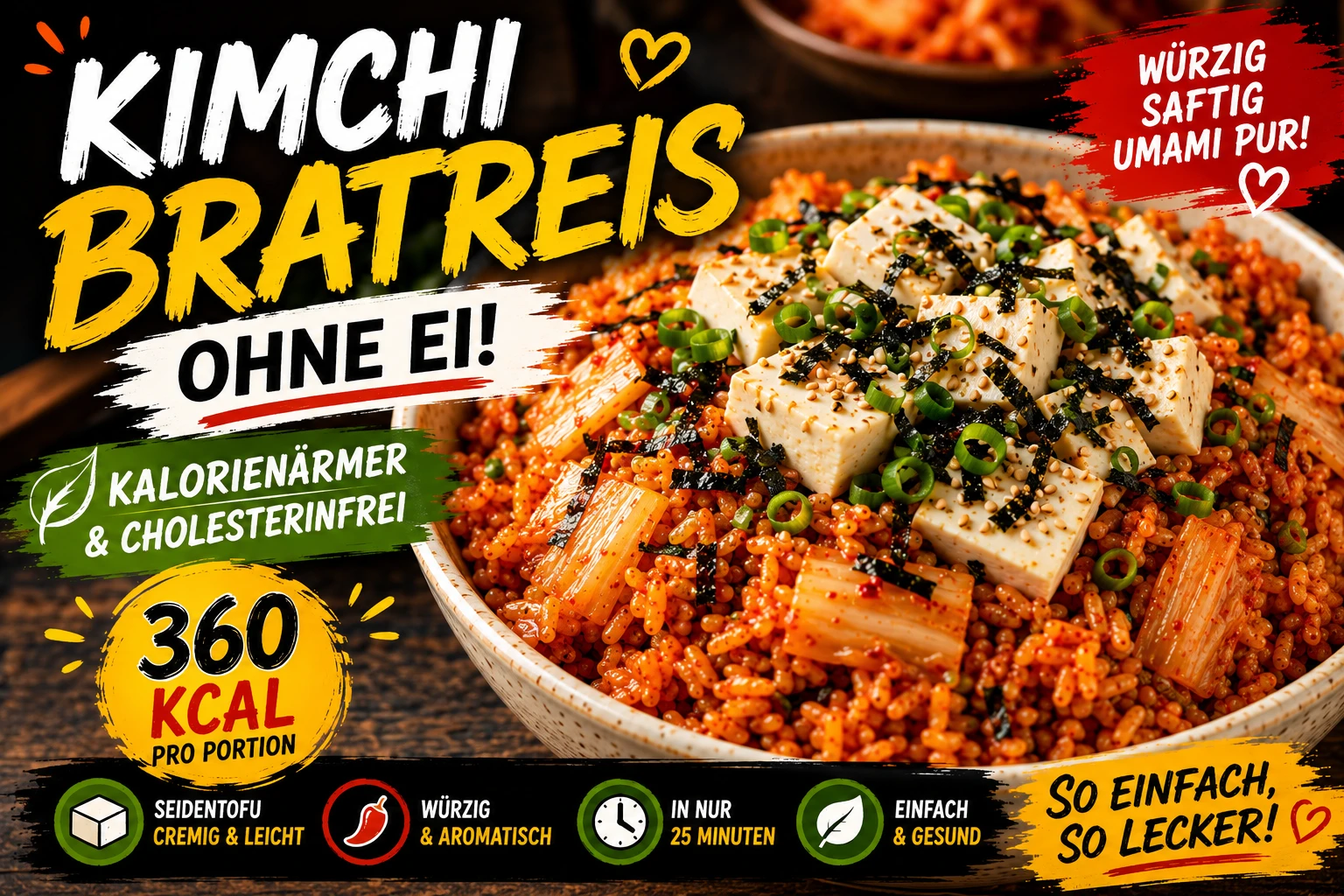 Kimchi Bratreis ohne Ei