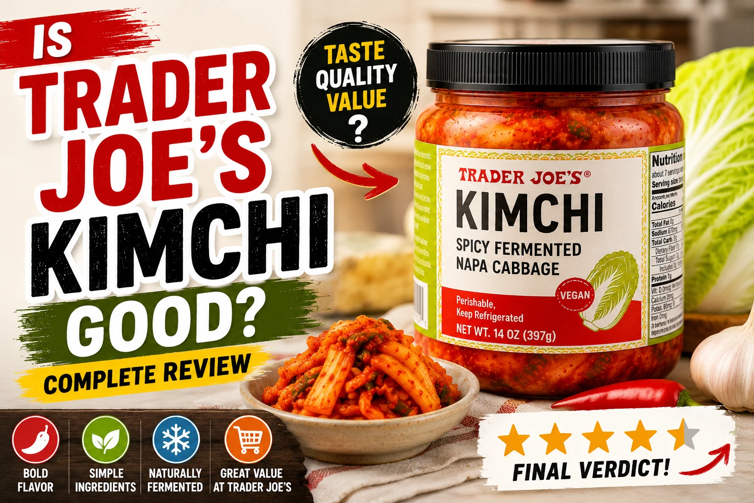 Trader Joe's kimchi review