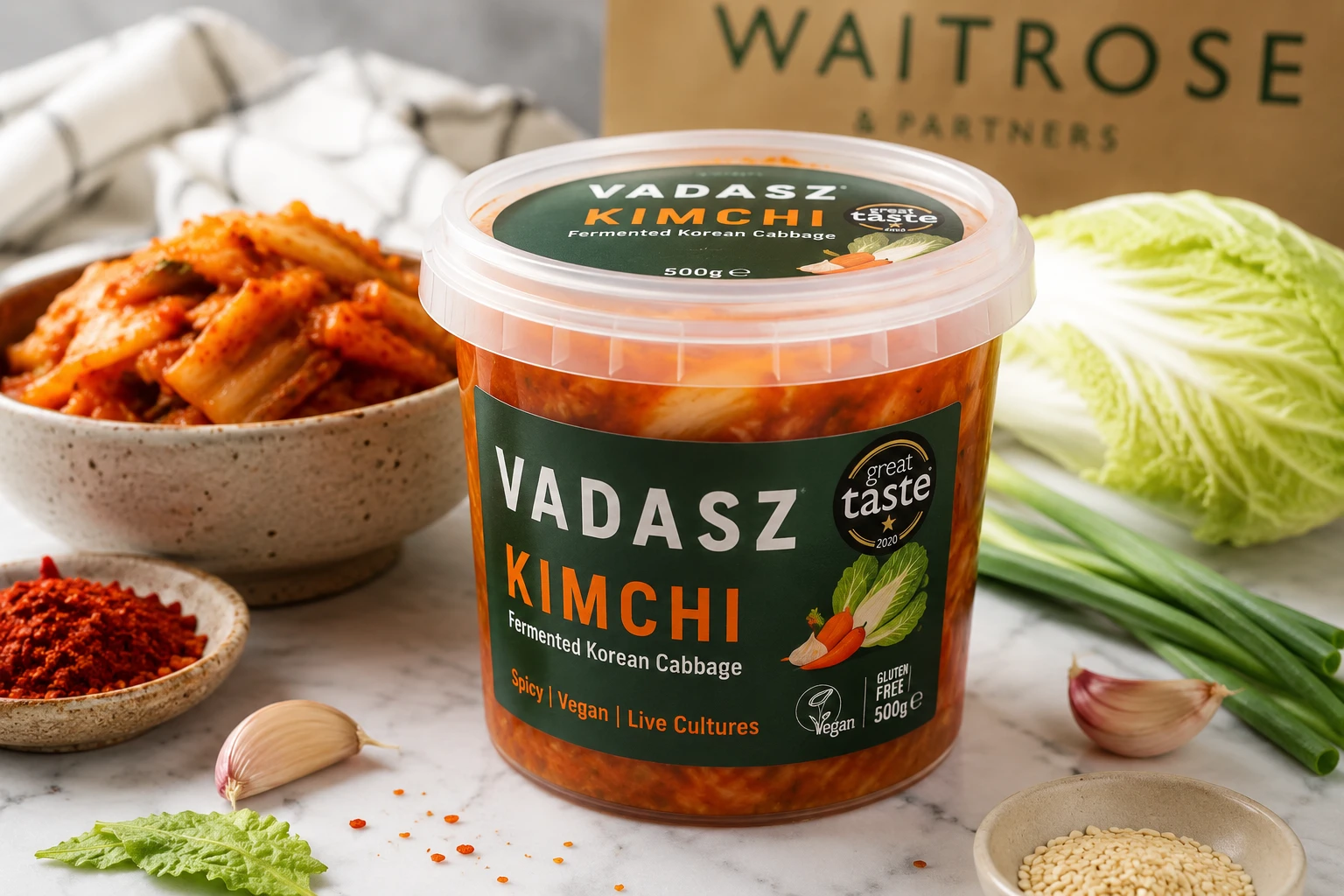 Vadasz kimchi pot packaging Waitrose UK review