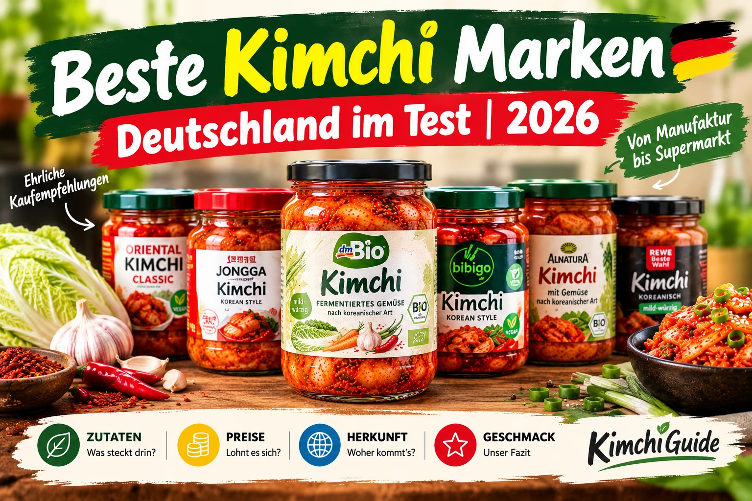 Beste Kimchi Marken Deutschland getestet und bewertet