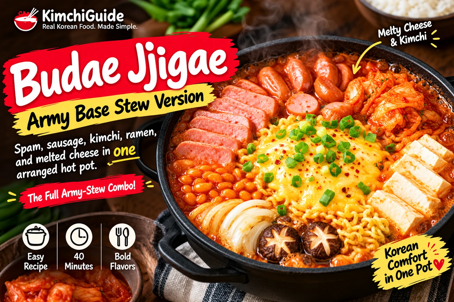Budae jjigae — Korean army base stew