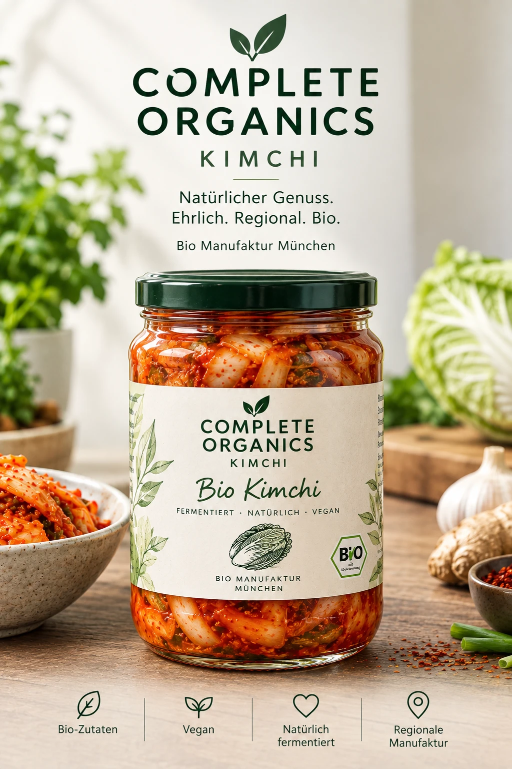 Complete Organics Kimchi Glas Bio Manufaktur München