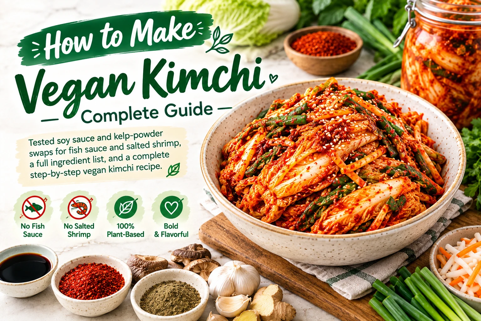 How to make vegan kimchi from scratch