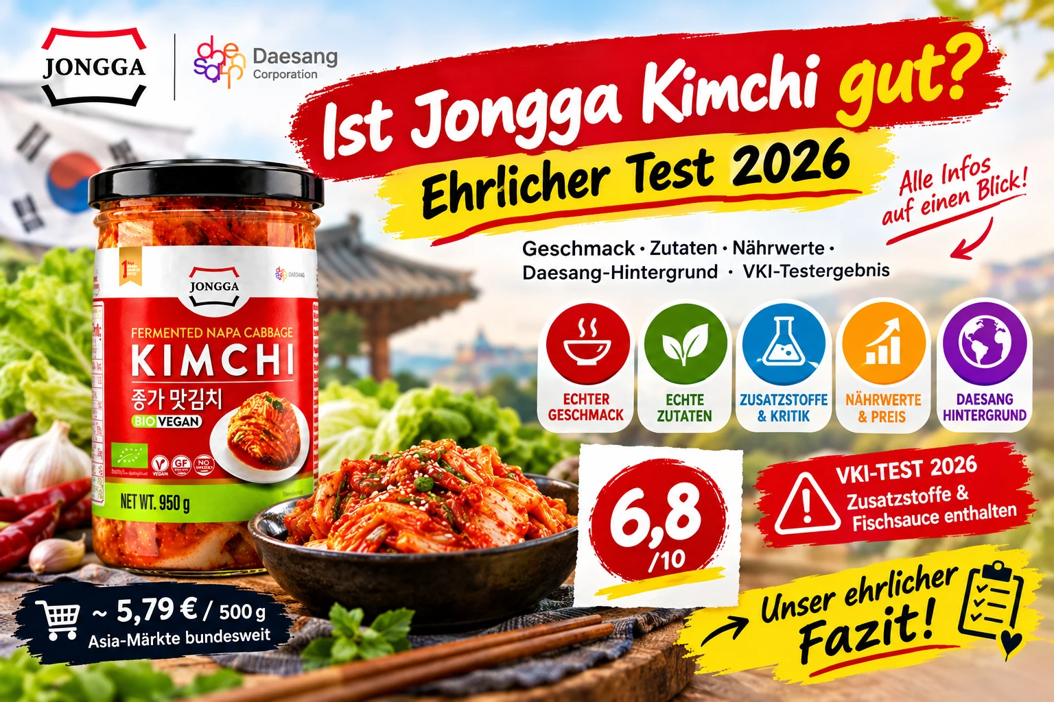 Ist Jongga Kimchi gut Test