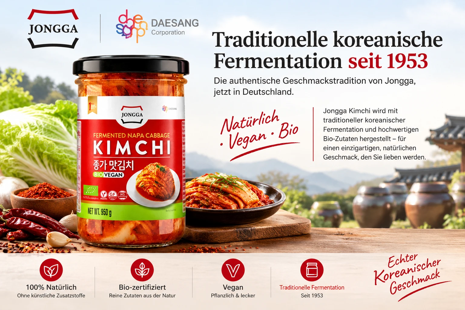 Daesang Corporation Jongga Kimchi Unternehmensgeschichte Fermentation