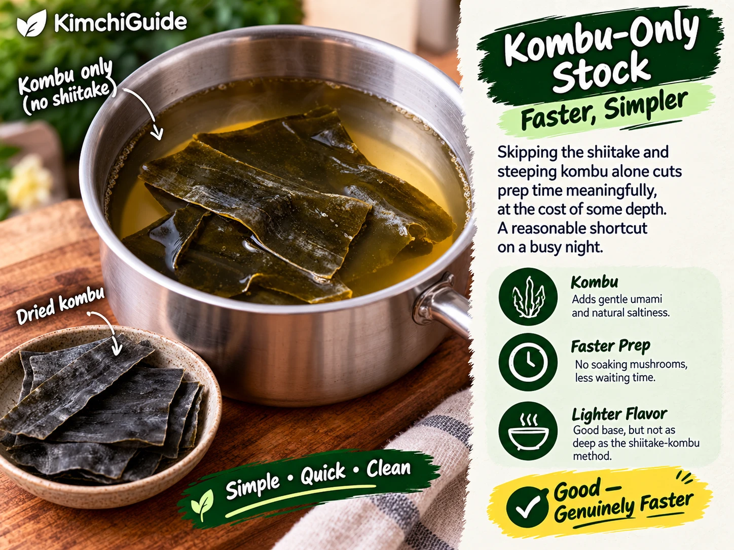 Kombu only stock technique vegan kimchi jjigae