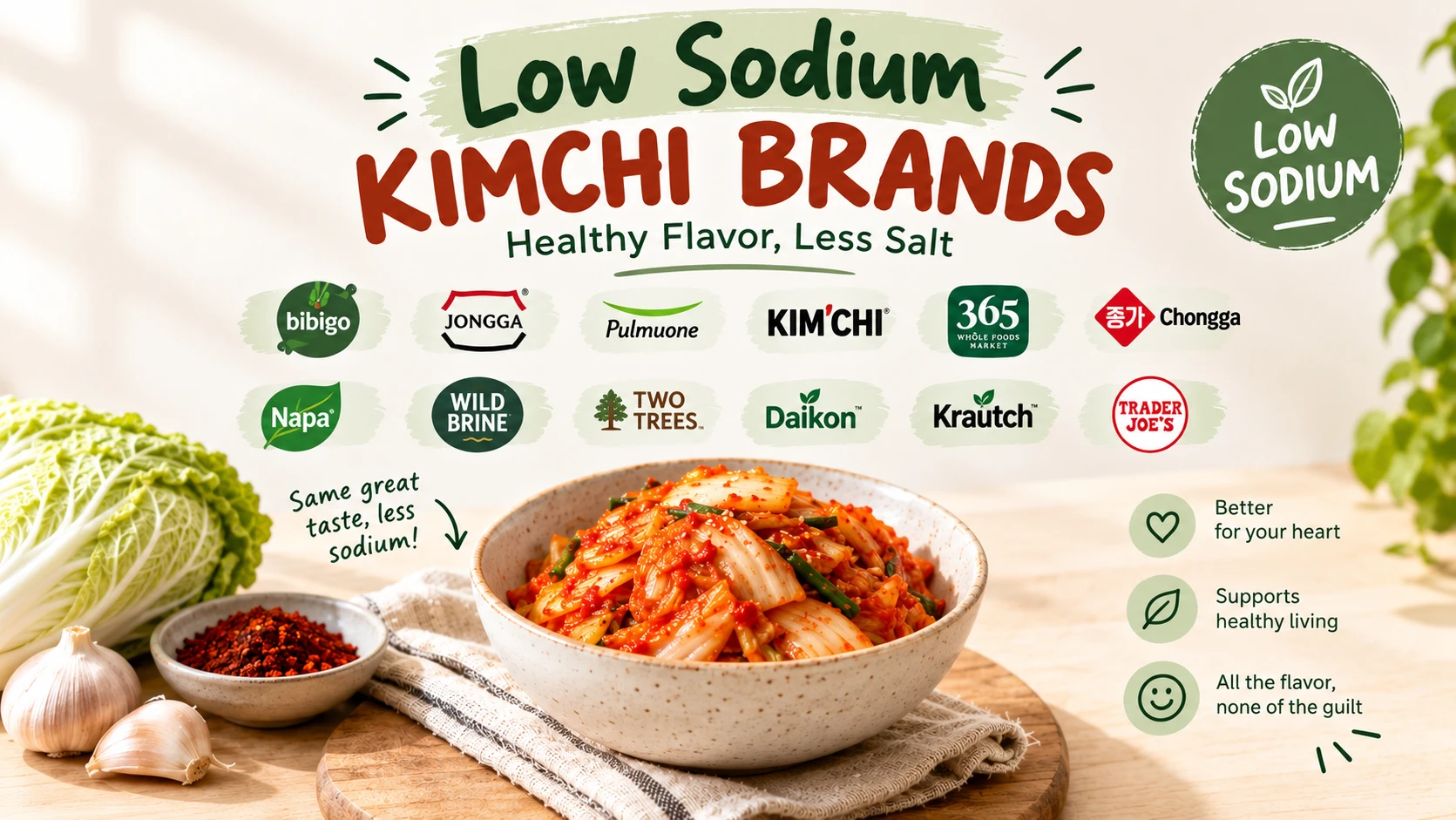 Low sodium kimchi brands ranked guide