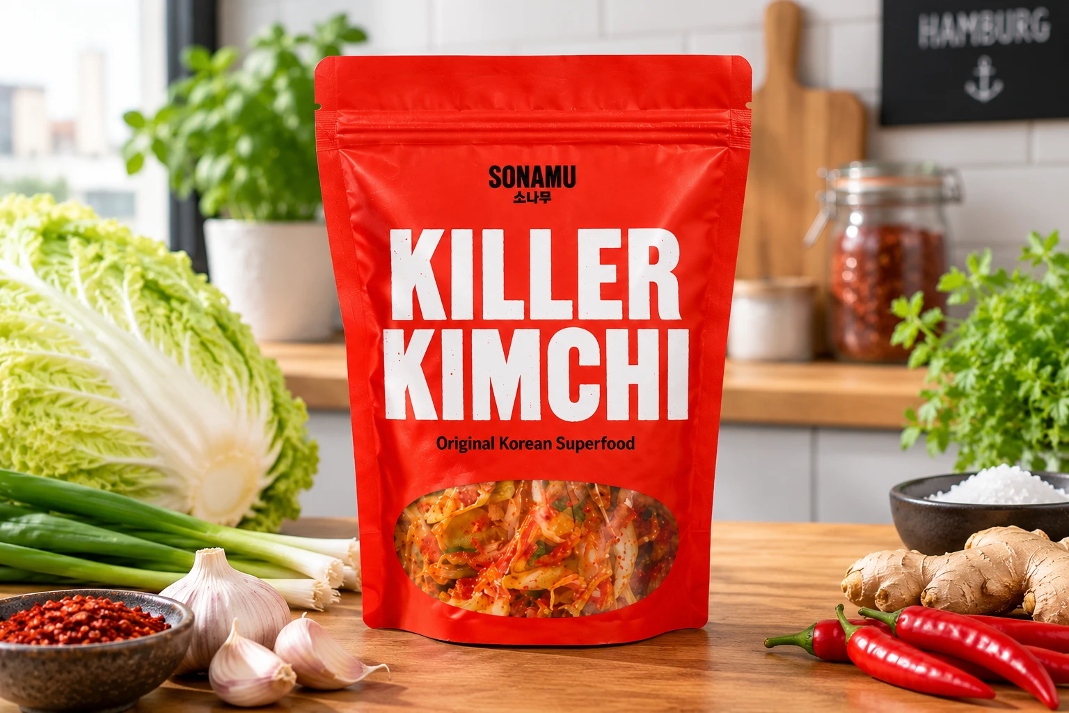 SONAMU Killer Kimchi Verpackung rot Hamburg