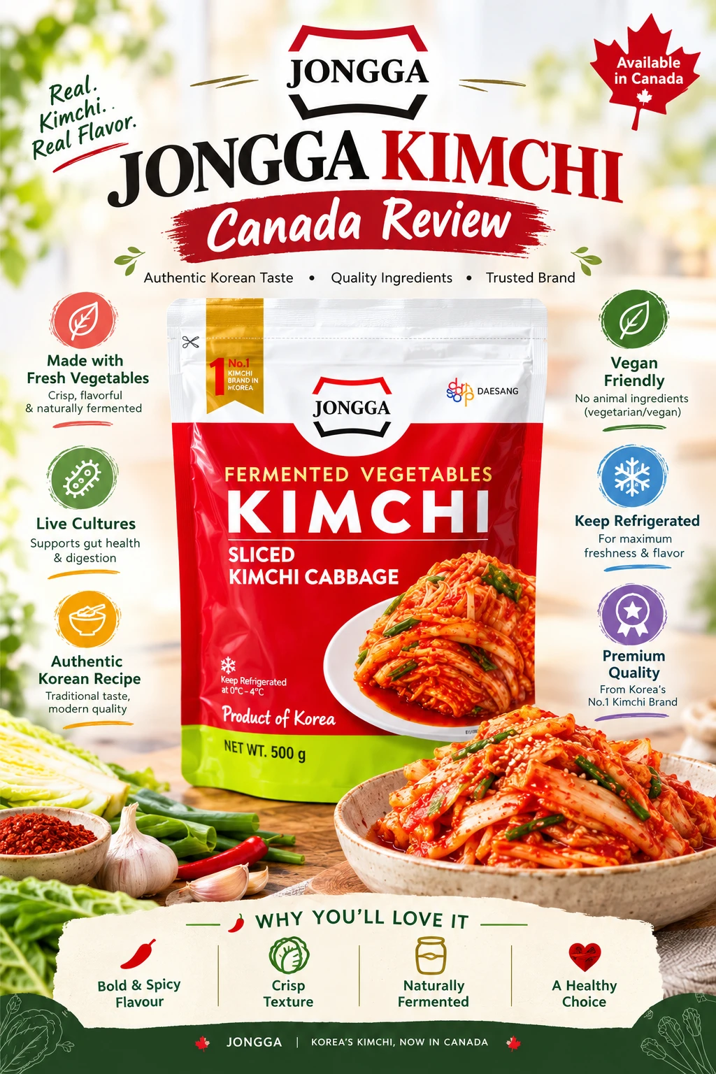 Jongga Mat Kimchi Canada range Galleria Supermarket Loblaws
