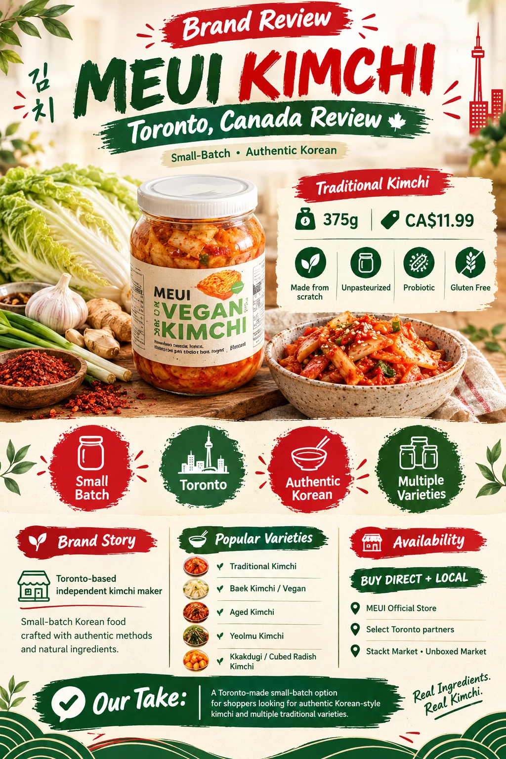 Meui Kimchi small batch Toronto independent maker