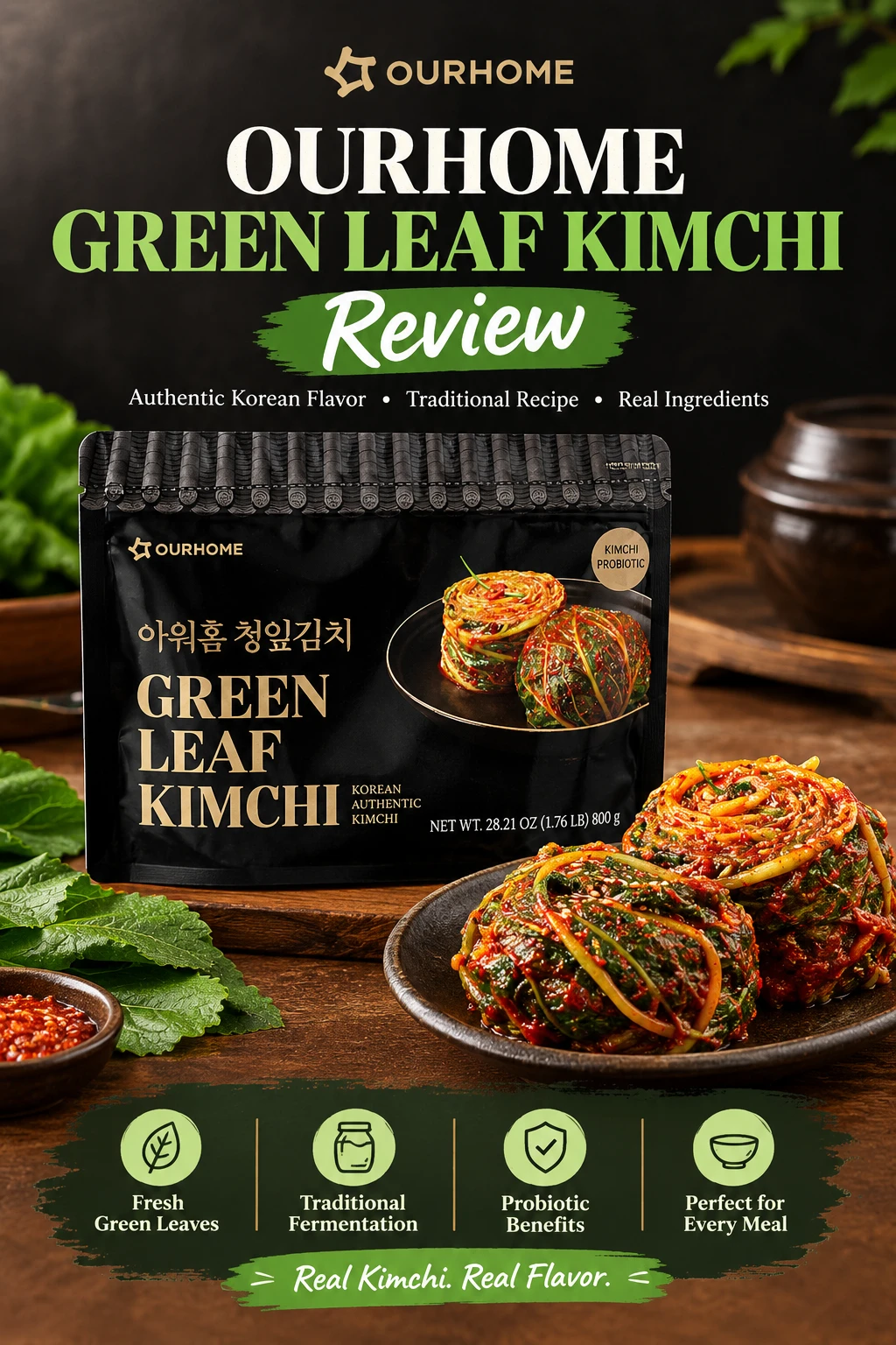 OurHome Green Leaf Kimchi Costco Canada low sodium