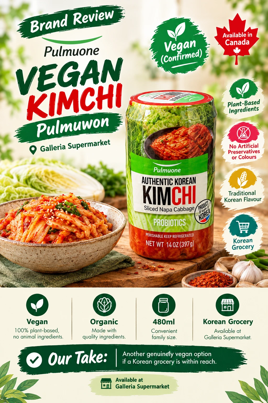Pulmuwon Vegan Kimchi Canada Galleria Supermarket