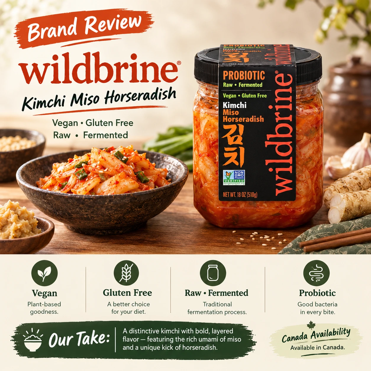 Wildbrine Korean Kimchi Canada Loblaws vegan